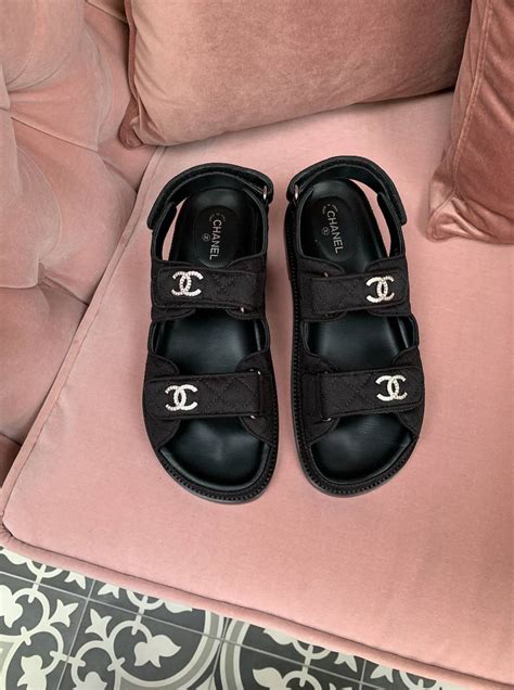 chanel dad sneaker|Chanel quilted sandals 2020.